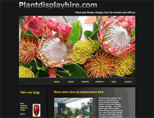 Tablet Screenshot of plantdisplayhire.com